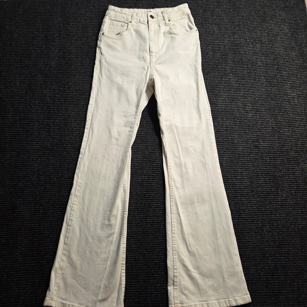 Cotton On Original Flare Jeans High-Rise White Women's Sz 4
